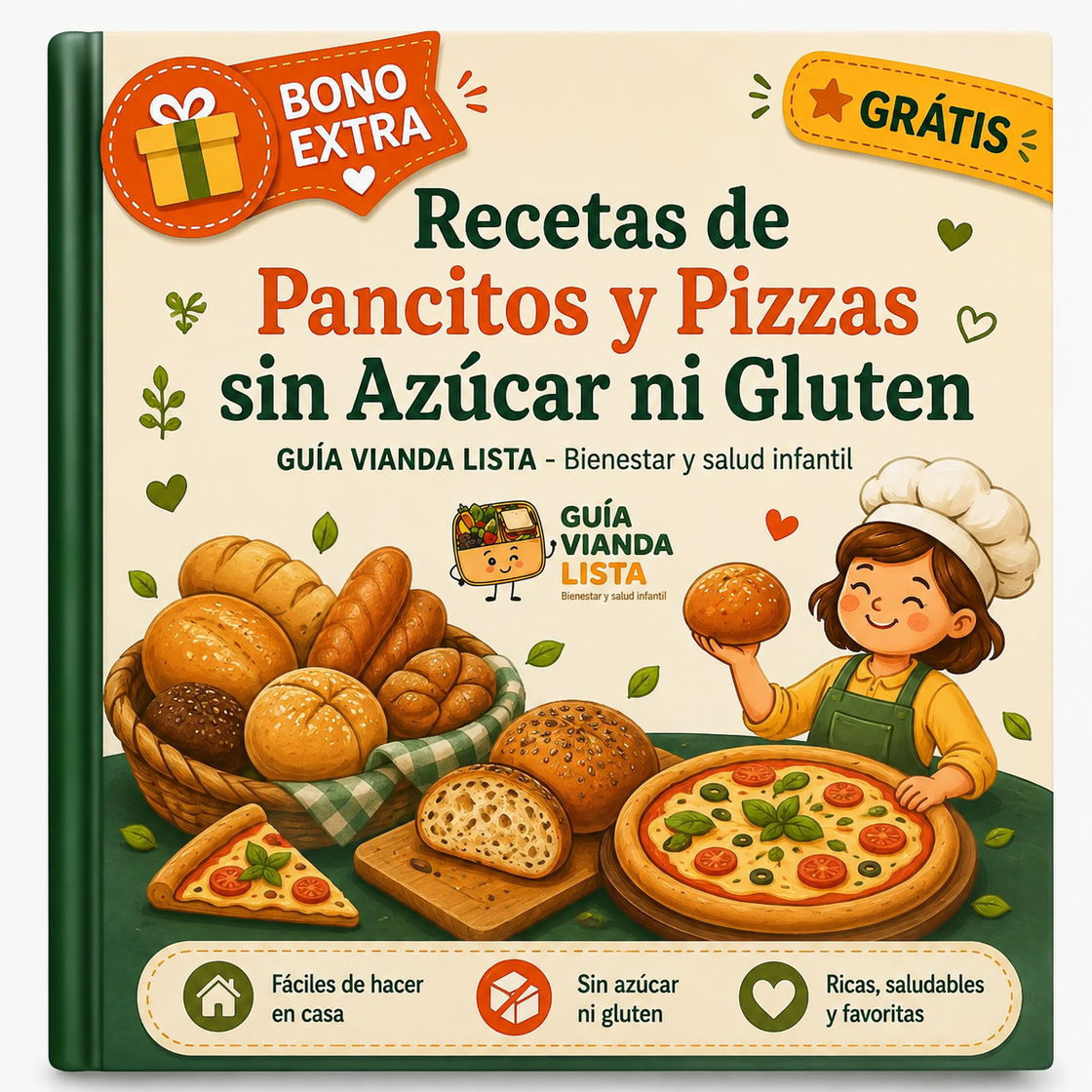 Panes y Pizzas Caseros sin Azúcar ni Gluten
